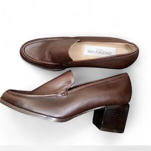 Jones New York Men's Classic Brown Slip-On Loafers